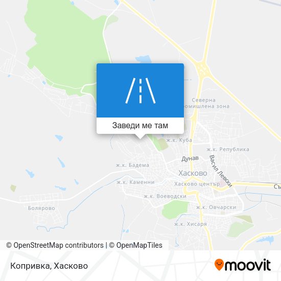 Копривка карта