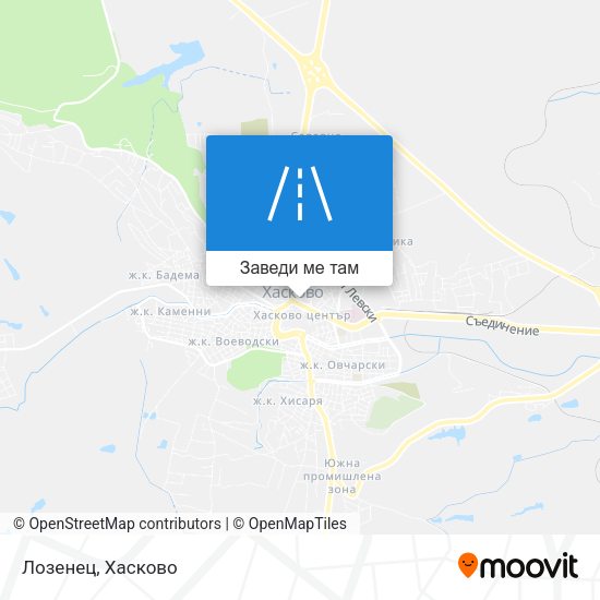 Лозенец карта