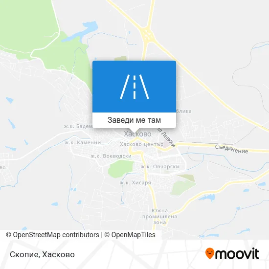 Скопие карта