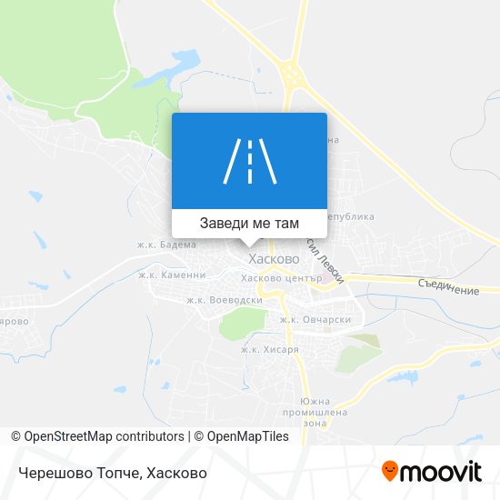 Черешово Топче карта