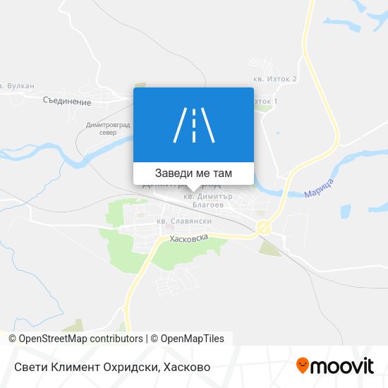 Свети Климент Охридски карта