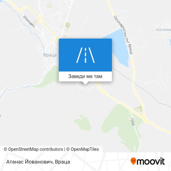 Атанас Йованович карта