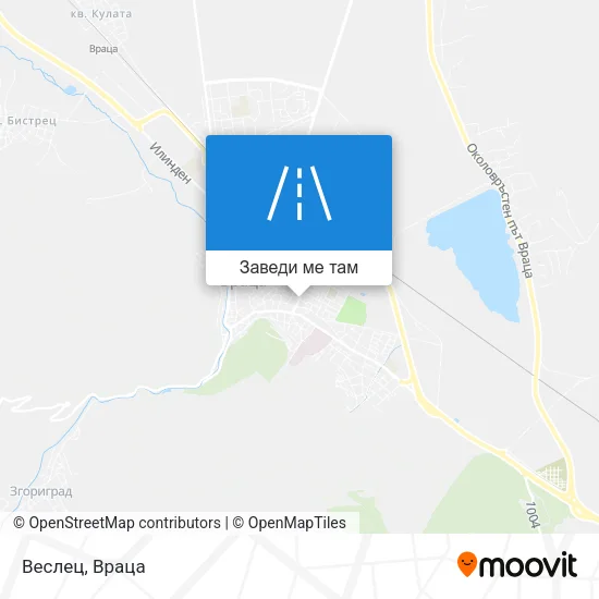 Веслец карта