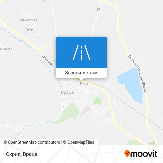 Охрид карта