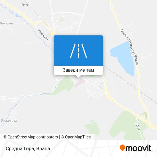 Средна Гора карта