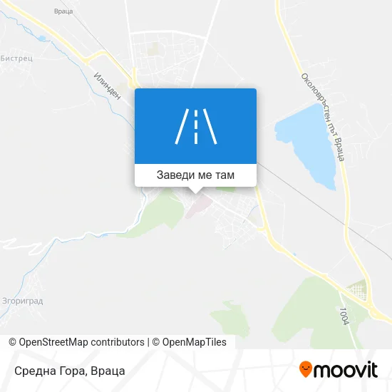 Средна Гора карта