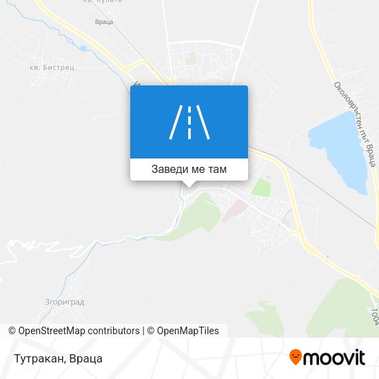 Тутракан карта