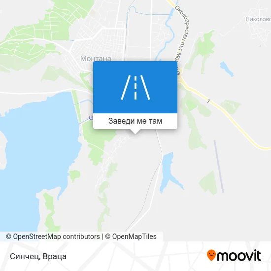 Синчец карта