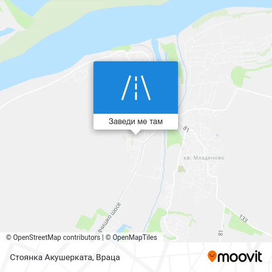 Стоянка Акушерката карта