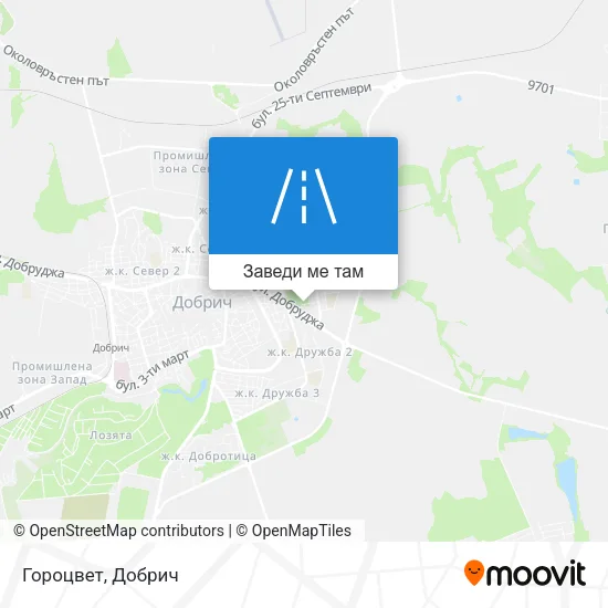 Гороцвет карта