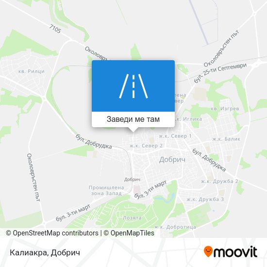 Калиакра карта