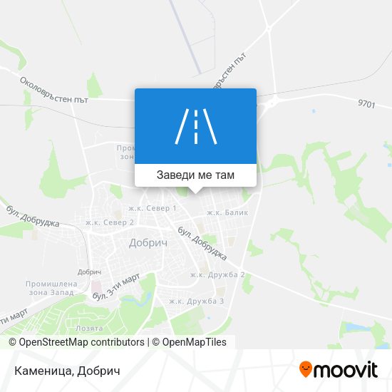 Каменица карта