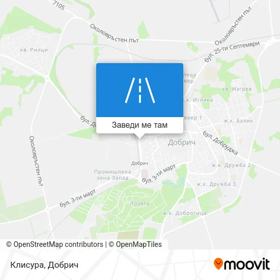 Клисура карта