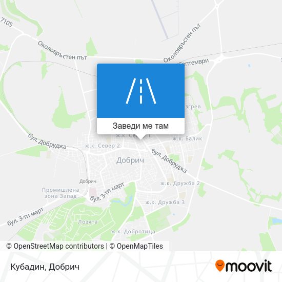 Кубадин карта