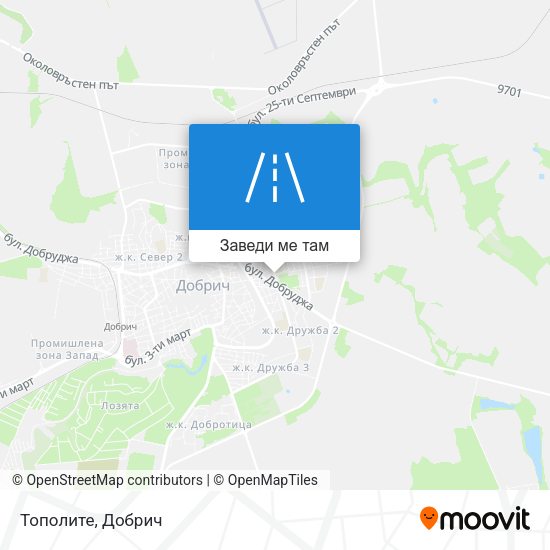 Тополите карта