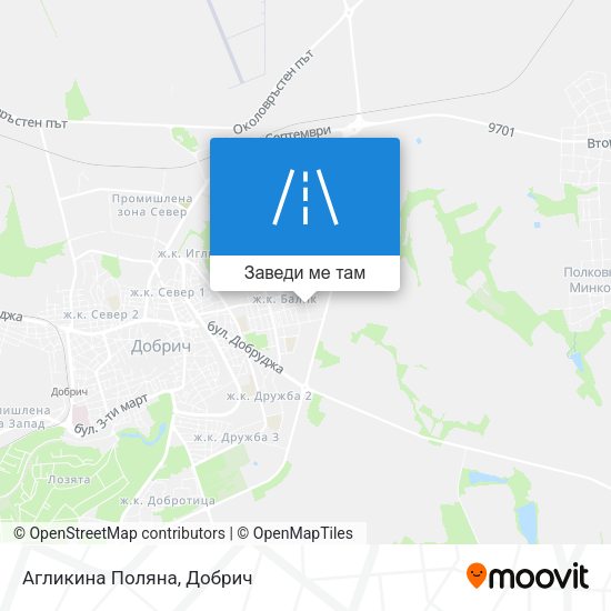Агликина Поляна карта