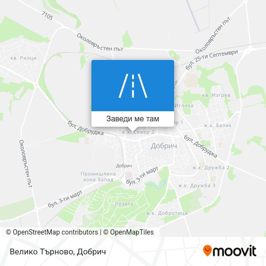 Велико Търново карта