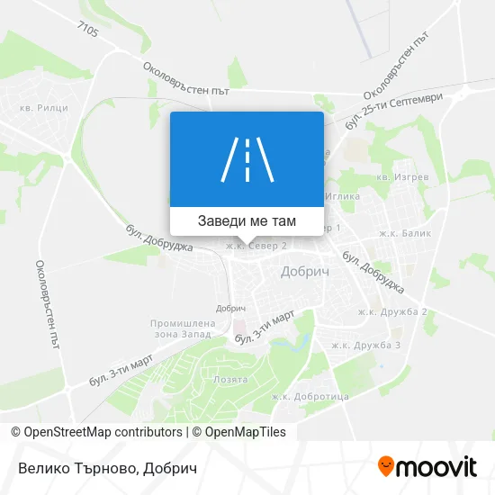 Велико Търново карта