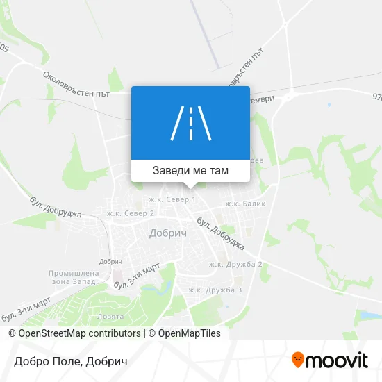 Добро Поле карта