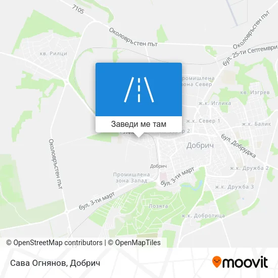 Сава Огнянов карта