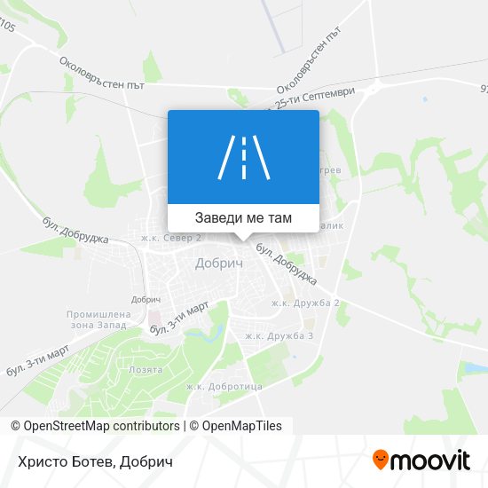 Христо Ботев карта