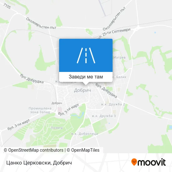 Цанко Церковски карта