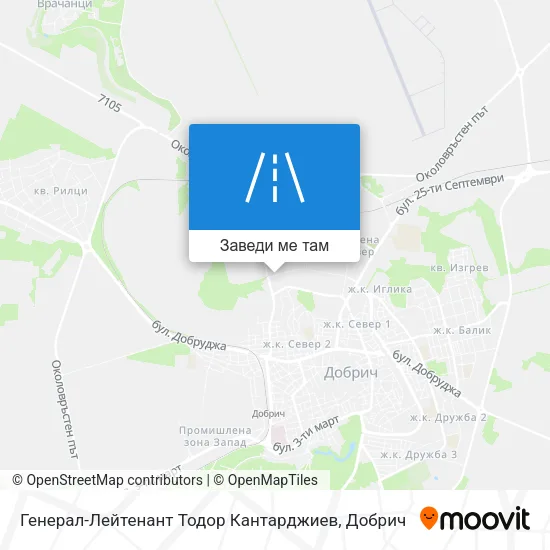 Генерал-Лейтенант Тодор Кантарджиев карта