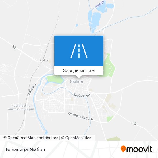 Беласица карта