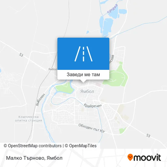 Малко Търново карта