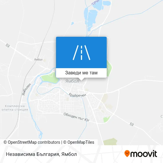 Независима България карта
