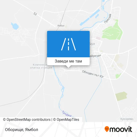 Оборище карта