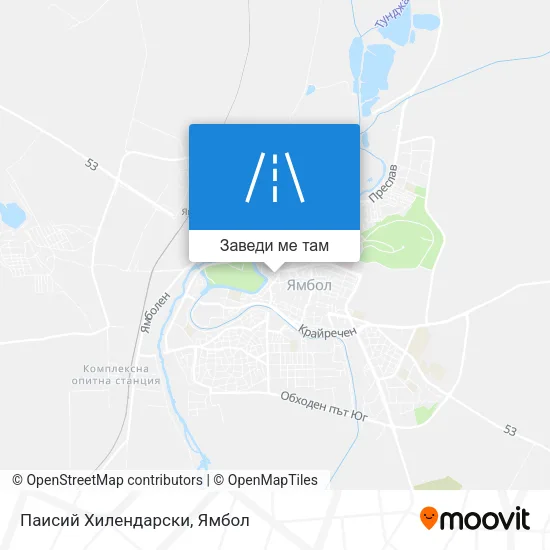 Паисий Хилендарски карта