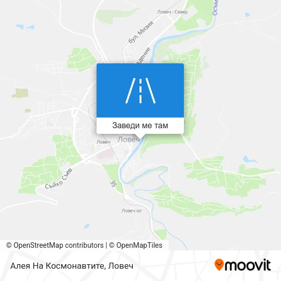 Алея На Космонавтите карта