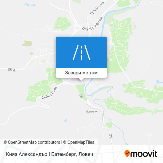 Княз Александър I Батемберг карта