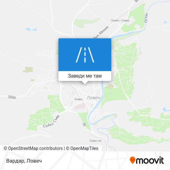 Вардар карта