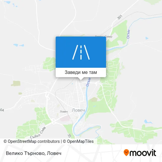 Велико Търново карта