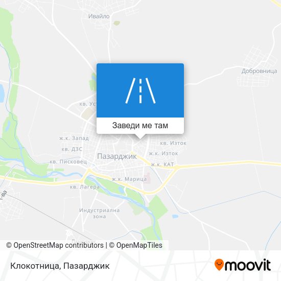 Клокотница карта