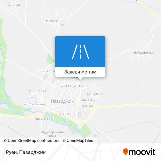 Руен карта