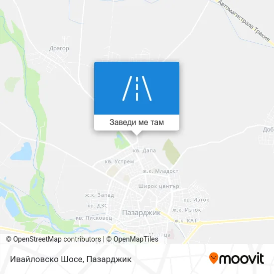 Ивайловско Шосе карта