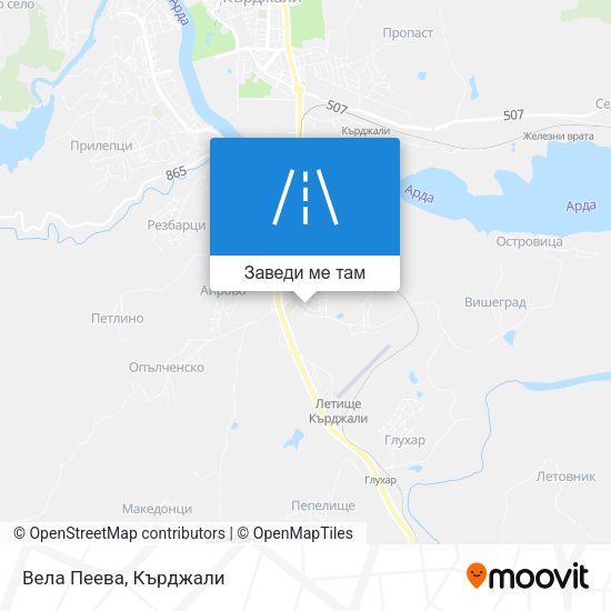 Вела Пеева карта