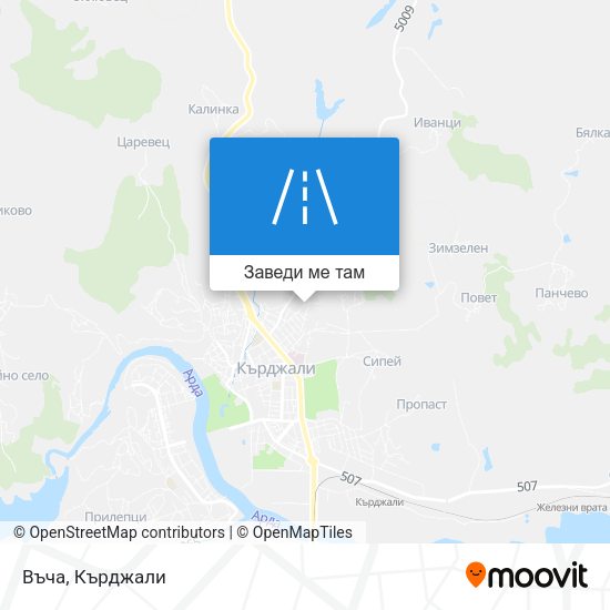 Въча карта