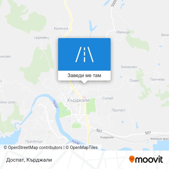 Доспат карта