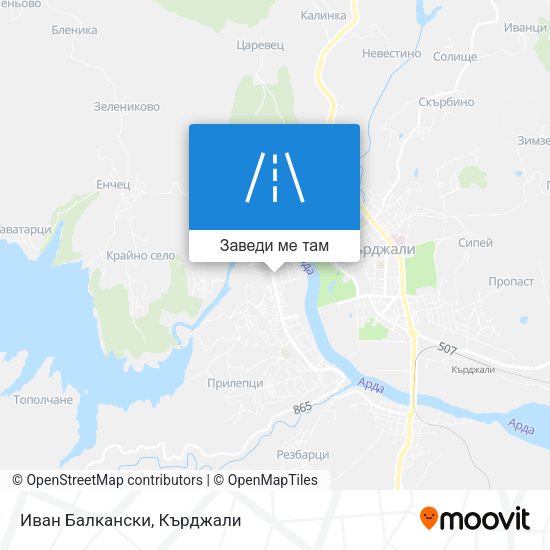 Иван Балкански карта