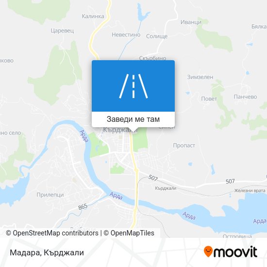 Мадара карта
