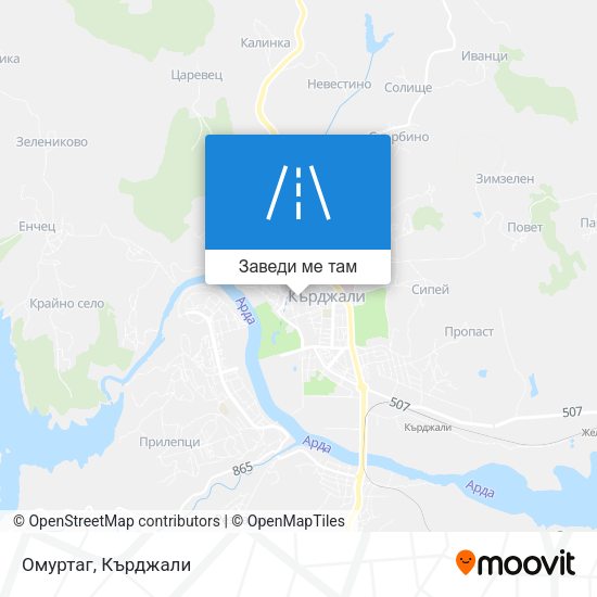 Омуртаг карта