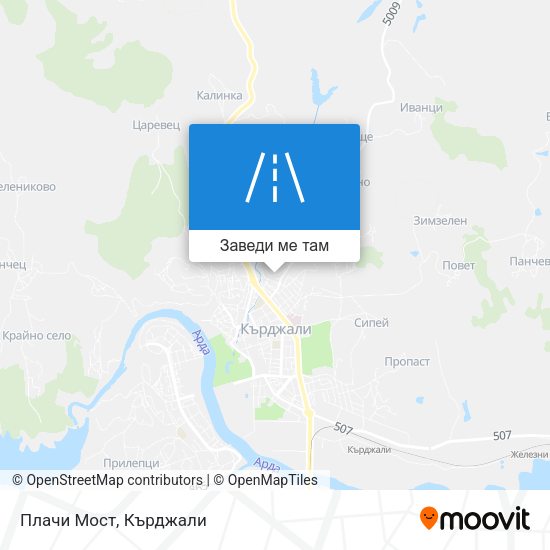 Плачи Мост карта