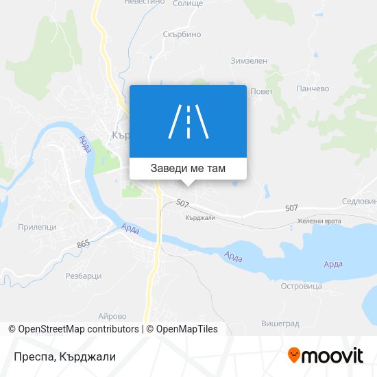 Преспа карта