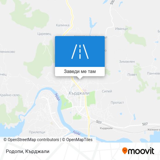 Родопи карта