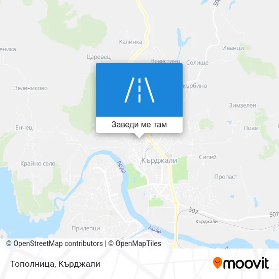 Тополница карта