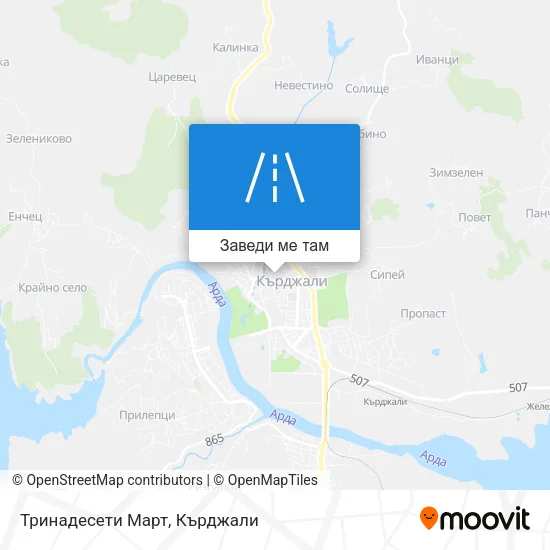 Тринадесети Март карта